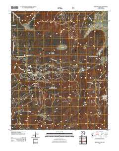 Redondo Peak 2011 topographic map thumbnail