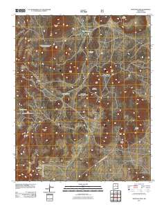 Montoso Peak 2011 topographic map thumbnail