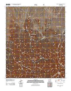 Monica Saddle 2011 topographic map thumbnail