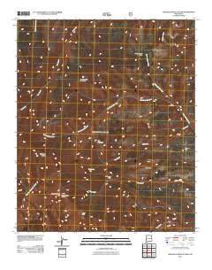 Mogollon Baldy Peak 2011 topographic map thumbnail