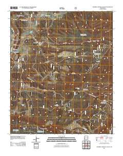 Squirrel Springs Canyon 2011 topographic map thumbnail