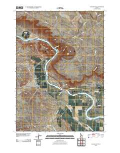 Jackass Butte 2010 topographic map thumbnail