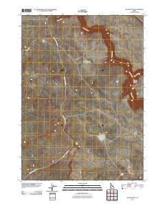 Austin Butte 2010 topographic map thumbnail