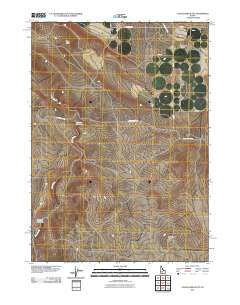 Castleford Butte 2011 topographic map thumbnail