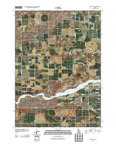 Burley SW 2010 topographic map thumbnail