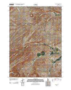 Oreana 2010 topographic map thumbnail