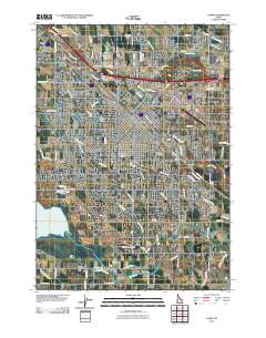 Nampa 2010 topographic map thumbnail