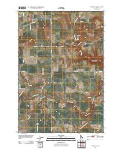 Nezperce SW 2010 topographic map thumbnail