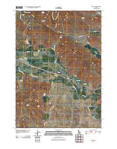Picabo 2010 topographic map thumbnail