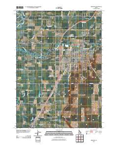 Rexburg 2010 topographic map thumbnail