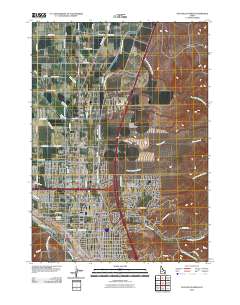 Pocatello North 2010 topographic map thumbnail