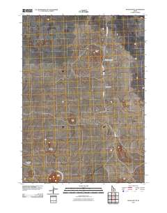 Wagon Butte 2010 topographic map thumbnail