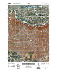 Southwest Emmett 2010 topographic map thumbnail