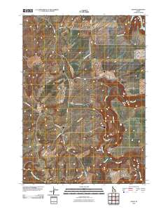 Ozone 2010 topographic map thumbnail
