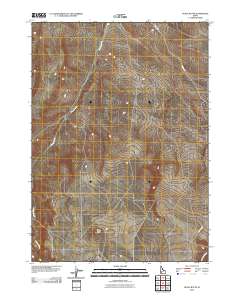 Pence Butte 2010 topographic map thumbnail