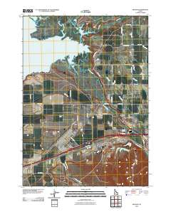 Michaud 2010 topographic map thumbnail