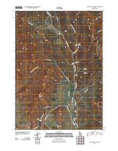 Cottonwood Peak 2010 topographic map thumbnail