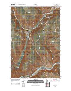 Juliaetta 2010 topographic map thumbnail