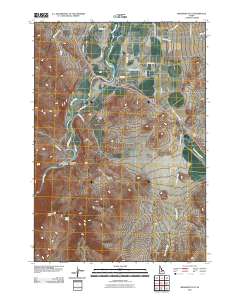Bradbury Flat 2010 topographic map thumbnail