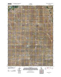 Berger Butte 2010 topographic map thumbnail