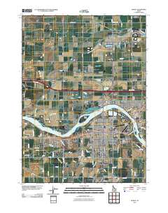 Burley 2010 topographic map thumbnail