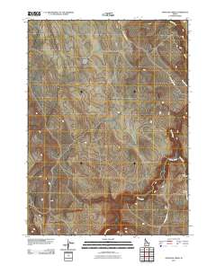 Antelope Creek 2010 topographic map thumbnail