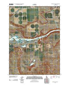 Bruneau Dunes 2010 topographic map thumbnail