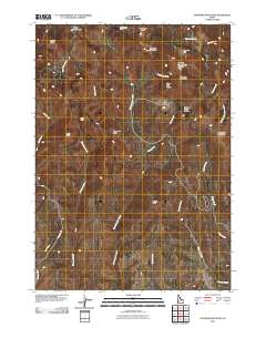 Cinnabar Mountain 2010 topographic map thumbnail