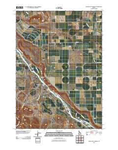 Givens Hot Springs 2010 topographic map thumbnail