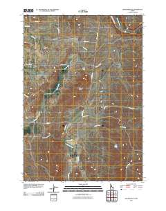 Granger Butte 2010 topographic map thumbnail