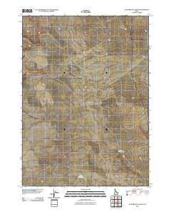 Clover Butte South 2010 topographic map thumbnail