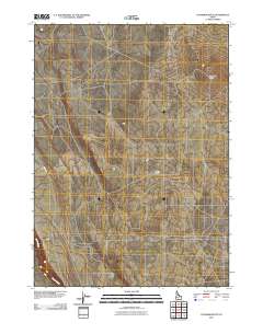 Coonskin Butte 2010 topographic map thumbnail