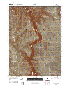 Crowbar Gulch 2010 topographic map thumbnail