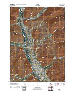 Hailey 2010 topographic map thumbnail