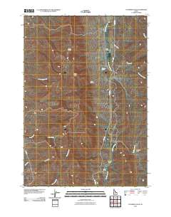 Coonrod Gulch 2010 topographic map thumbnail