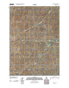 Dubois NE 2010 topographic map thumbnail