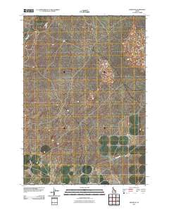 Dubois SE 2010 topographic map thumbnail