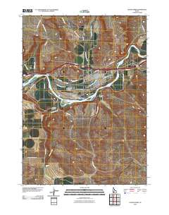 Glenns Ferry 2010 topographic map thumbnail