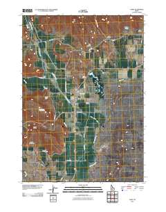 Carey 2010 topographic map thumbnail