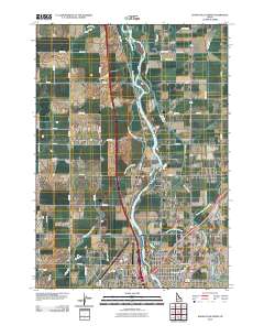 Idaho Falls North 2010 topographic map thumbnail