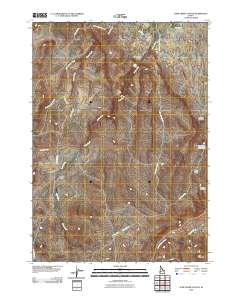 Jump Creek Canyon 2010 topographic map thumbnail
