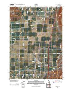 Fort Hall 2010 topographic map thumbnail