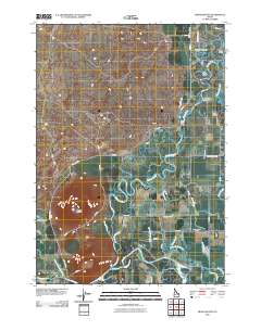 Menan Buttes 2010 topographic map thumbnail