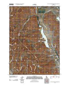 Little Wood River Reservoir 2010 topographic map thumbnail