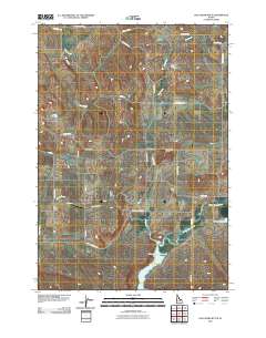 Hog Creek Butte 2010 topographic map thumbnail