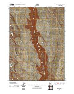 Triguero Lake 2010 topographic map thumbnail