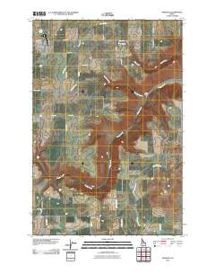 Nezperce 2010 topographic map thumbnail