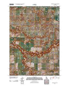 Linderman Dam 2010 topographic map thumbnail