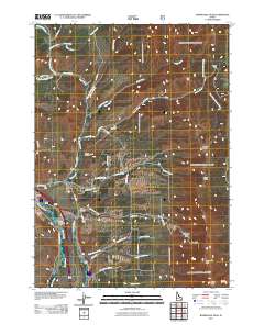 Bonneville Peak 2011 topographic map thumbnail