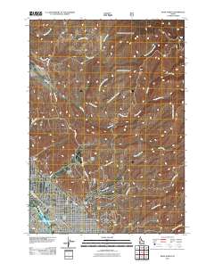 Boise North 2011 topographic map thumbnail